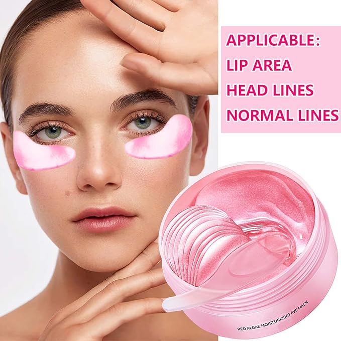 30 Pairs Gold Under Eye Masks,Moisturizing Hydrating Under Eye Patches for Puffy Eyes,Under Eye Treatment for Dark Circles Eye Bags Fine Lines,Eye Skin Care Products for Women & Man-FemmiqueWomen