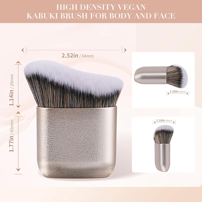 docolor Self Tanner Brush Body Makeup Brush for Flawless Face and Body Makeup, Sunless Tanner Blending Brush Body Brush for Self Tanner, Bronzer, Foundation, Vegan & Cruelty Free-FemmiqueWomen