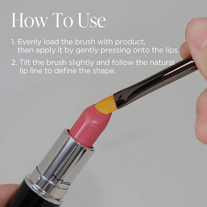 Piccasso 501 Lip Brush – Professional Lip Brush for Precise Lip Gloss & Lip Stain Application, Smooth Color Payoff & Defined Lip Lines, Synthetic Makeup Brush for Clean, Flawless Finish-FemmiqueWomen