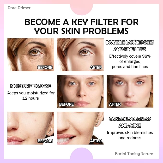 2PCS One Step Color Corrector,Tri-Color Color Correcting Facial Serum,Moisturizing Color Changing Foundation,Oil Control Tinted Moisturizer Isolation Cream for Face Makeup Primer Base-FemmiqueWomen