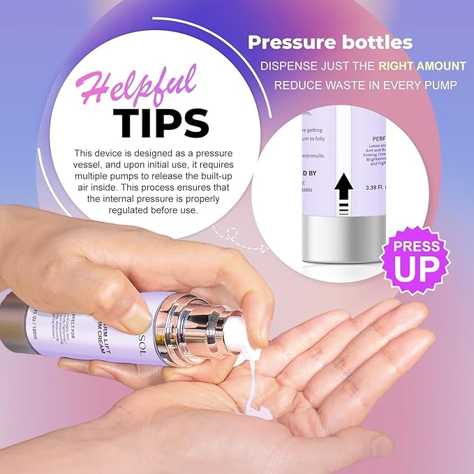 VASSOUL Lift and Firm Arm Cream : Skin Tightening Cream for Body - Firms Loose Skin, Reduces Cellulite on Arms, Thighs & Butt – 100ML-FemmiqueWomen