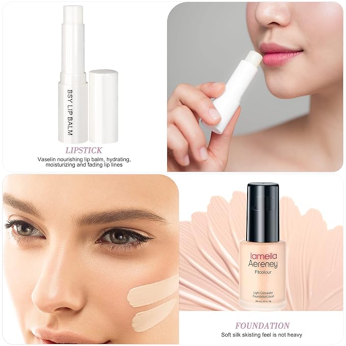 30 Pieces Makeup Kit for Women Full Kit, TooAemiS Professional Makeup Kit for Teens or Adult, All in One Makeup Sets Include Eyeshadow Palette Lipstick Concealer Foundation Mascara Loose Powder Etc-FemmiqueWomen