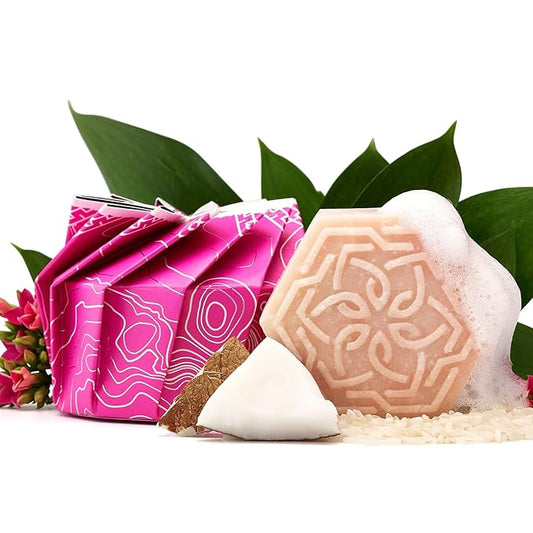 Viori Coconut Bliss Advanced Repair and Moisturizing Shampoo Bar - Made with Rice Water for Hair Growth - Handcrafted Sulfate Free Shampoo-FemmiqueWomen