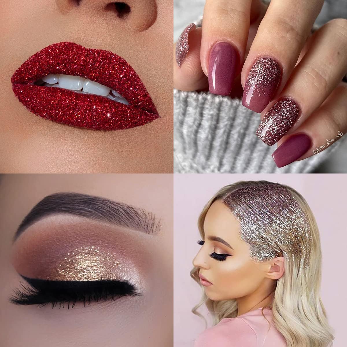 100g/3.5oz Pack Iridescent Rainbow Fine Glitter for DIY Craft, Epoxy Resin, Tumblers, Festival Decoration, Makeup, Body, Eye, Nail Art (Iridescent Magic Blue)-FemmiqueWomen