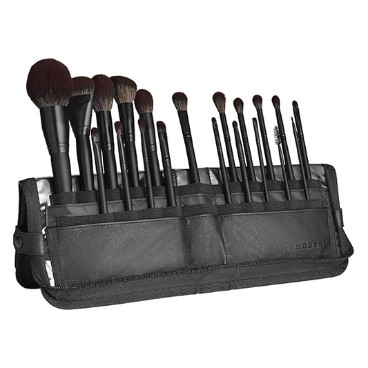 Morphe MUA Life Makeup Brushes - 20 Piece Makeup Brush Set of Eye and Face Brushes - Made with Synthetic Bristles and Includes Carrying Case (20 Count)-FemmiqueWomen