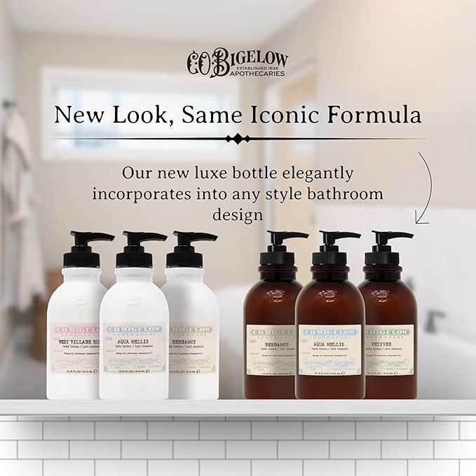 C.O. Bigelow Aqua Mellis Body Lotion, Iconic Collection Moisturizing Body Lotion with Shea Butter, Borage Oil & Grapeseed Oil, 10.5 Fl Oz-FemmiqueWomen