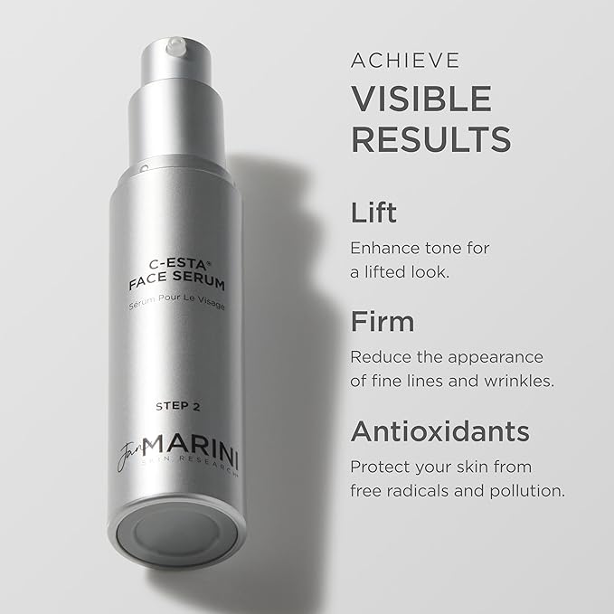 Jan Marini Skin Research C-ESTA Serum - Antioxidant-Rich Beauty Product for Dry, Oily & Normal/Combo Skin - Lifting & Firming Serum with Vitamin C - 1 fl oz-FemmiqueWomen