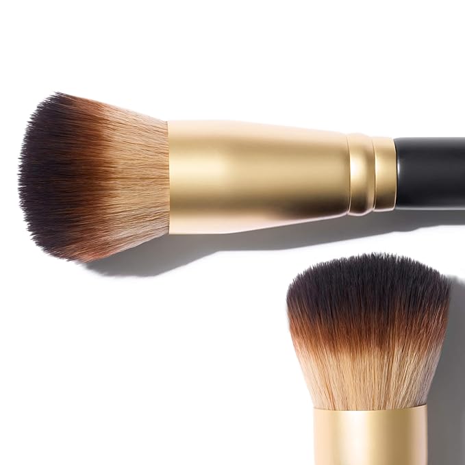 LAURA GELLER NEW YORK The Wonder Brush, Makeup Brush with Wooden Handle, Apply The Wonder Balm, Cream & Liquid Blush, Even Application and Blending-FemmiqueWomen