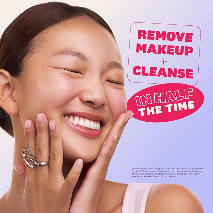 The Face Shop Rice Water Bright Milk & Jelly Double Cleanser, Double Cleansing in Half the Time, 2-in-1 Makeup Remover & Face Wash, Hydrating & Moisturizing, Korean Skin Care, Vegan, 6.4 fl. oz.