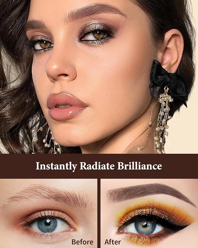 Eyebrow Brush, Dual-ended Angled Eyebrow Brush for Brows or Lashes D108 - Black-FemmiqueWomen