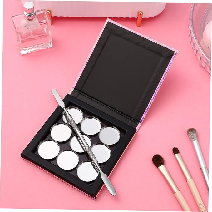 1 Set Empty Makeup Tray Magnetic Makeup Pan Magnetic Palette Empty Cosmetics Palette Empty Eyeshadow Holder Make up Palette Paper Eye Shadow Travel Blush Powder-FemmiqueWomen