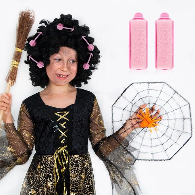 12 Pcs Foam Sponge Hair Rollers 2.4 Inch Hair Curlers to Sleep In Soft Sleep Rollers for Curls Style Heatless Curler Hair Christmas Party Hairstyles-FemmiqueWomen