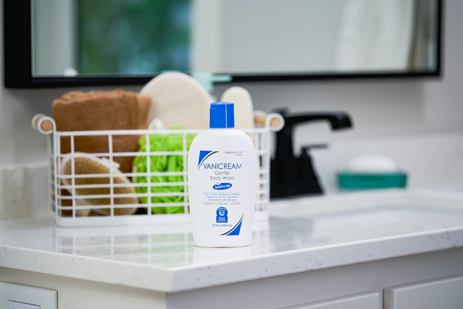 Vanicream Gentle Body Wash, 12 Fl Oz, Formulated without Common Irritants for Sensitive Skin, Gentle Cleanse and Moisture, Removes Dirt & Oils, Non-Drying, pH-Balanced Shower Gel-FemmiqueWomen