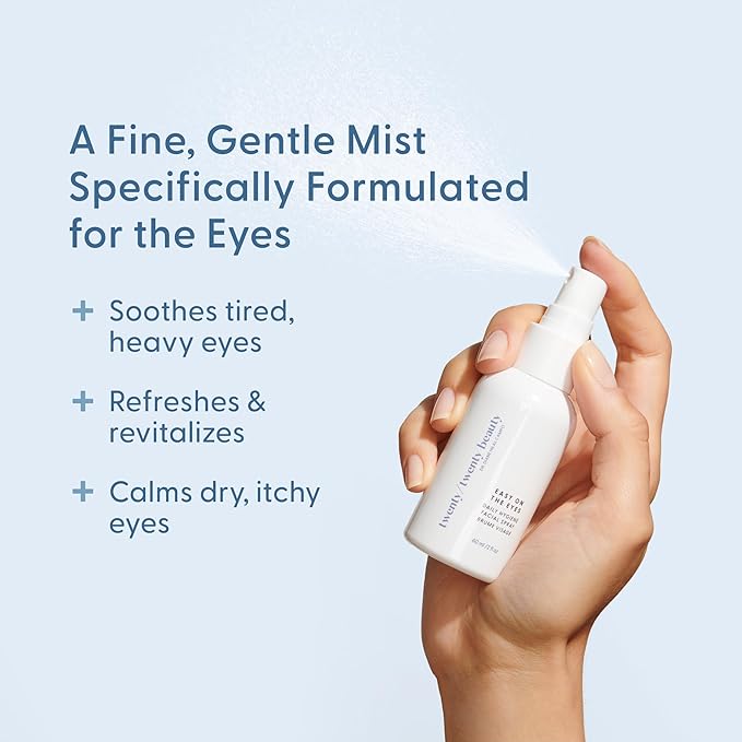 twenty/twenty Easy On The Eyes – 0.02% Hypochlorous Acid Spray to Cleanse Eyelashes – Reduce Eyelid Irritation – Safe for Sensitive Skin – Ophthalmologist Developed–Vegan, Clean Ingredients – 60ml-FemmiqueWomen