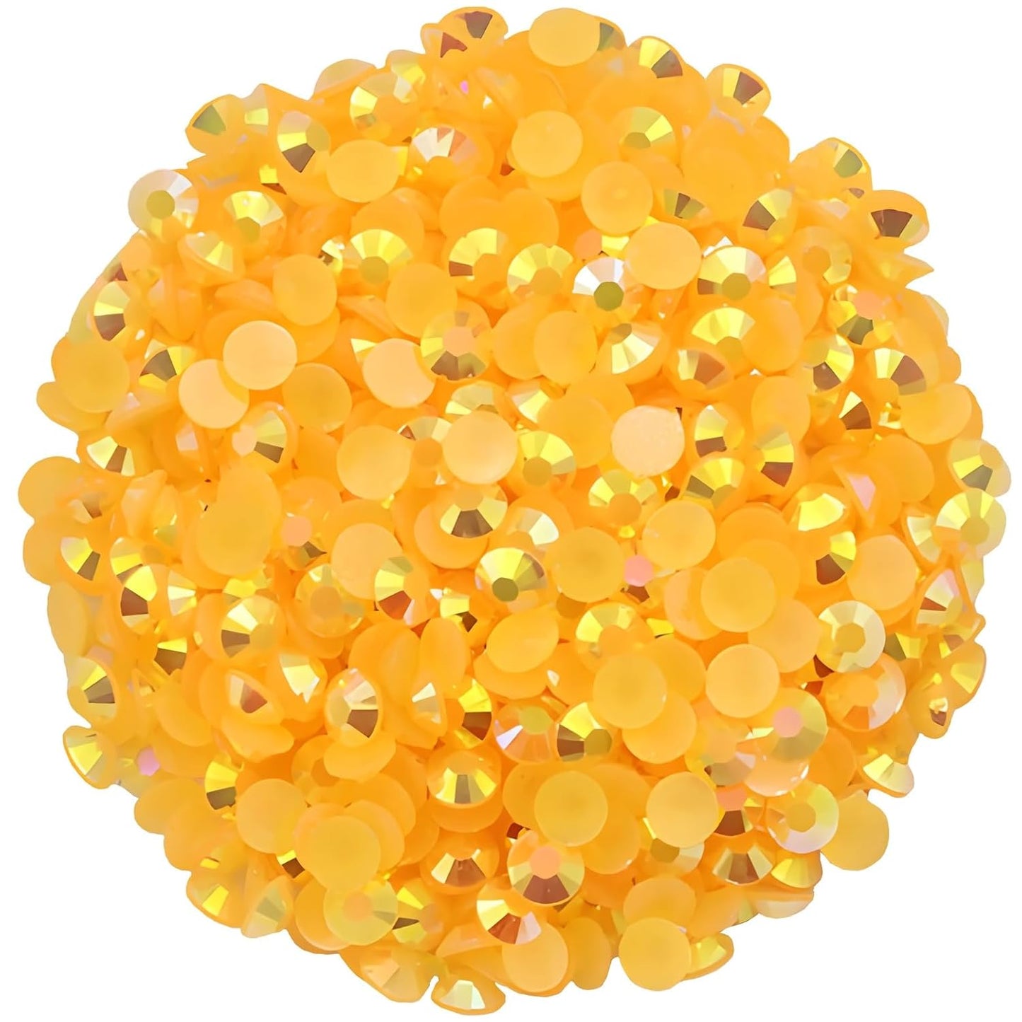 2250 Pcs SS16 4mm AB Flatback Rhinestones for Nails Art Crafts Glitter Round Shine Gems Crystals DIY Clothes Shoes （Orange Red AB）-FemmiqueWomen