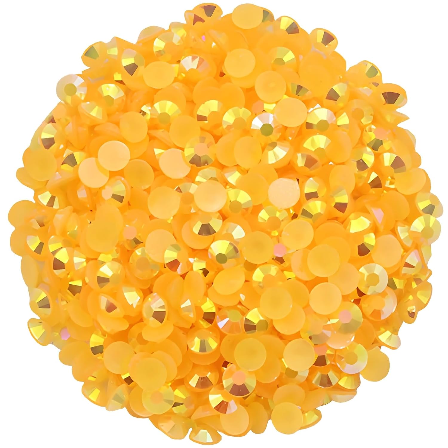 2250 Pcs SS16 4mm AB Flatback Rhinestones for Nails Art Crafts Glitter Round Shine Gems Crystals DIY Clothes Shoes （Orange Red AB）-FemmiqueWomen
