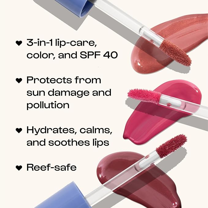 ALLEYOOP Sun Serum Lip Oil SPF 40 – Tinted Lip Oil with SPF, Hydrating Tinted Lip-Moisturizer for Women, Lips Sunscreen for Cracked Lips, Smooths & Soothes, Vegan, Travel-Friendly, Whirlwind-FemmiqueWomen