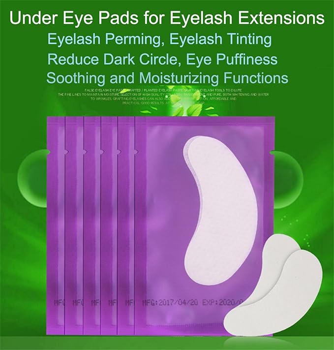 150 Pairs Set, Under Eye Pads, Comfy and Cool Under Eye Patches Gel Pad for Eyelash Extensions Eye Mask Beauty Tool (Purple)-FemmiqueWomen
