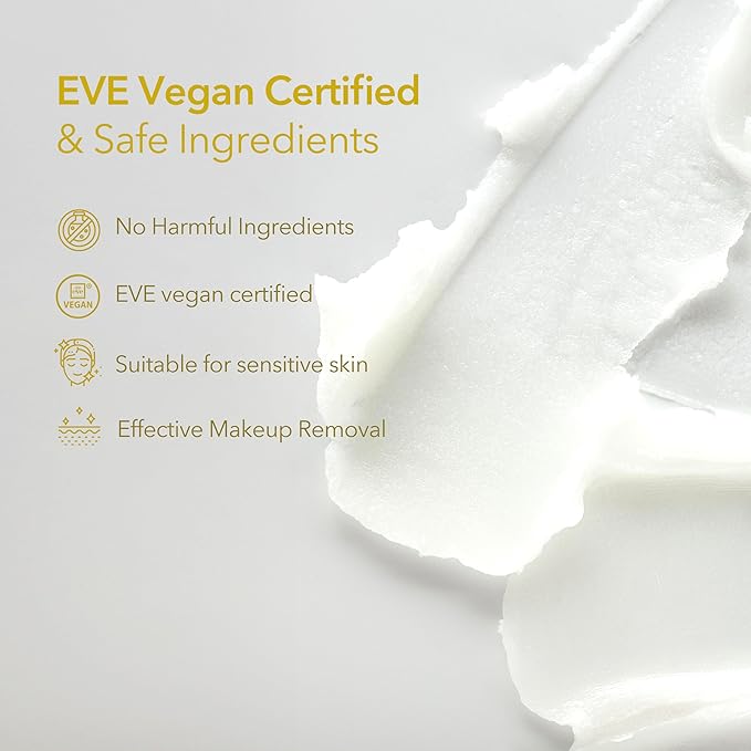 Edelweiss Cleansing Balm – Vegan Makeup Remover and Face Cleanser with Natural Flower Extracts. Korean Skincare, No Parabens or Sulfates (3.38 fl oz)-FemmiqueWomen