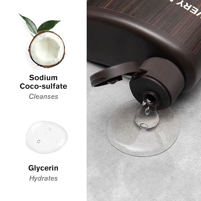 Every Man Jack Amber + Sandalwood Mens Body Wash for All Skin Types - Cleanse, Hydrate, and Smell Great - Free of Parabens, Phtalates, and Dyes - 33.8 fl oz (2 Pack)-FemmiqueWomen