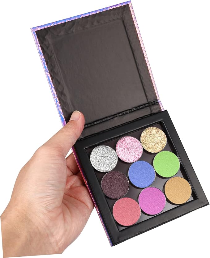 1 Set Empty Makeup Tray Magnetic Makeup Pan Magnetic Palette Empty Cosmetics Palette Empty Eyeshadow Holder Make up Palette Paper Eye Shadow Travel Blush Powder-FemmiqueWomen