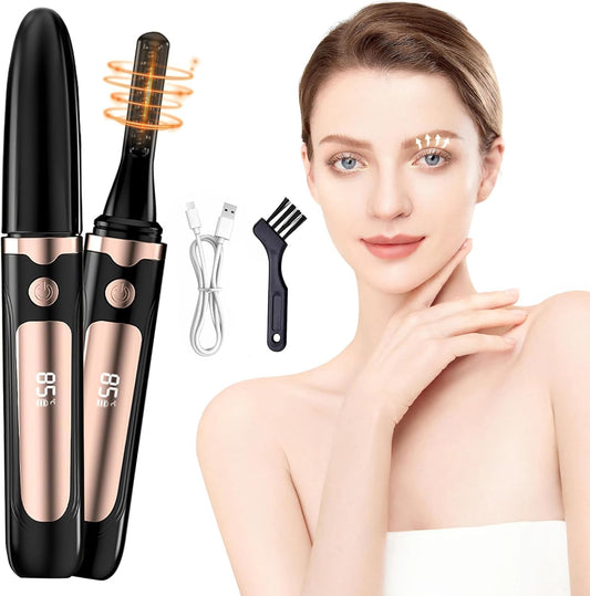 Heated Eyelash Curler, Best Selling Eyelash Curler, 10 Seconds Quick Heat - Lasts Long - with Led Display, use with Mascara, Suitable for Women and Girls-FemmiqueWomen