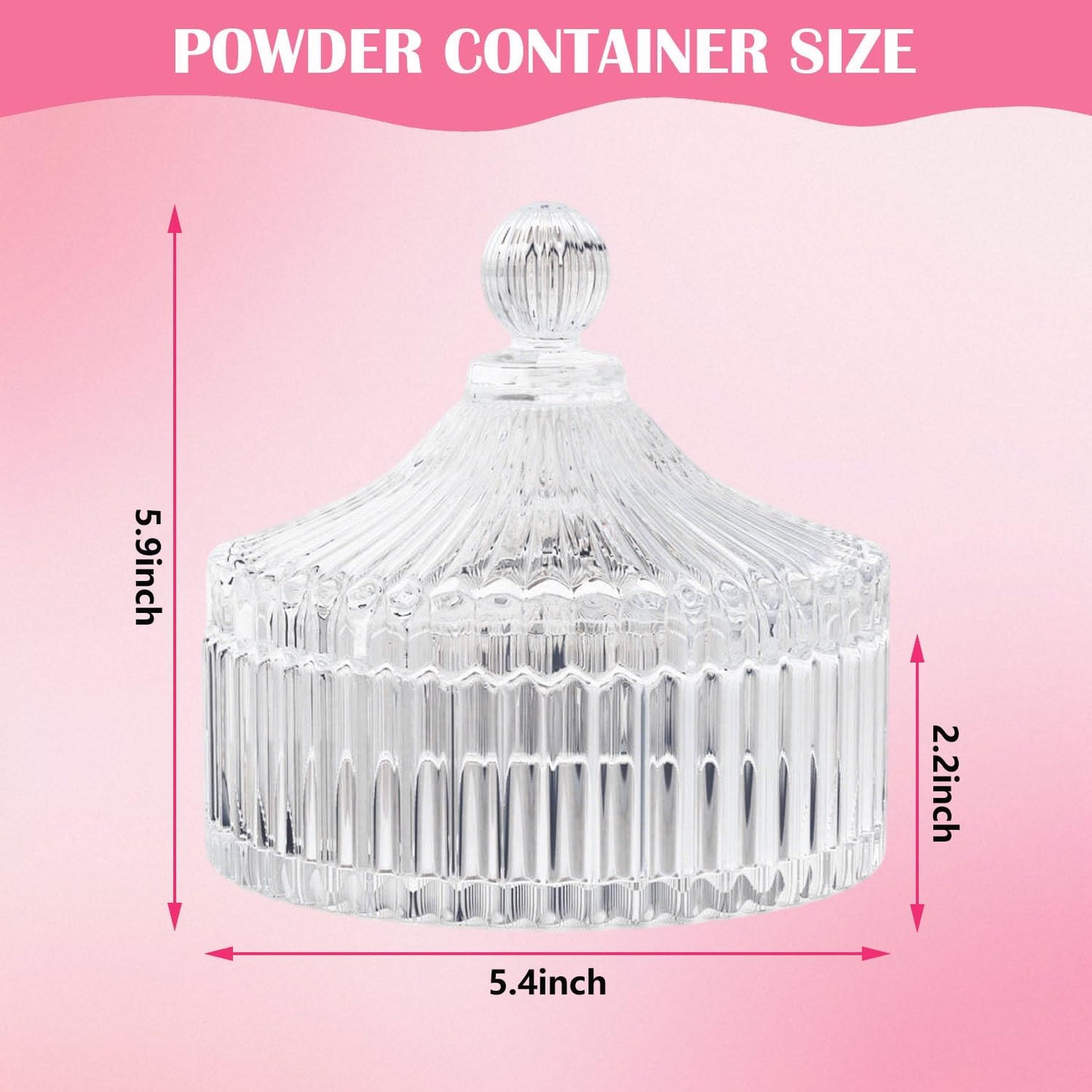 Large Body Powder Puff and Container Set - Velour, Dusting Powder Puffs for Women Baby and Loose Powder Containers for Face & Body, Washable, Reusable, Wet Dry Makeup-FemmiqueWomen