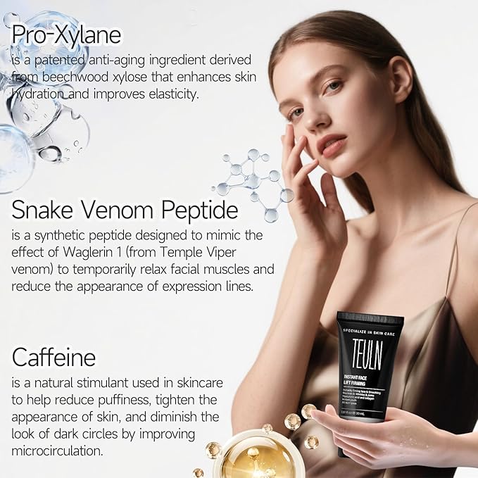 2.0 Instant Face Lift Cream,Instant Face Tightener,Smoothing Fine Lines, Deep Wrinkles and Pores ，Rapidly Improves the Look of Aged Skin 1.01oz-FemmiqueWomen