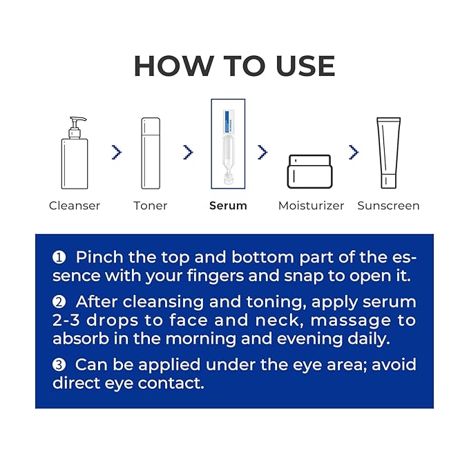 Intensive Repair Serum, 15%Hyaluronic Acid for Sensitive Skin Anti Aging Ultra Hydrating Serum for Face Calming Barrier Repair Redness Relief with Ceramides Centella 30Vials Daily Travel Care-FemmiqueWomen