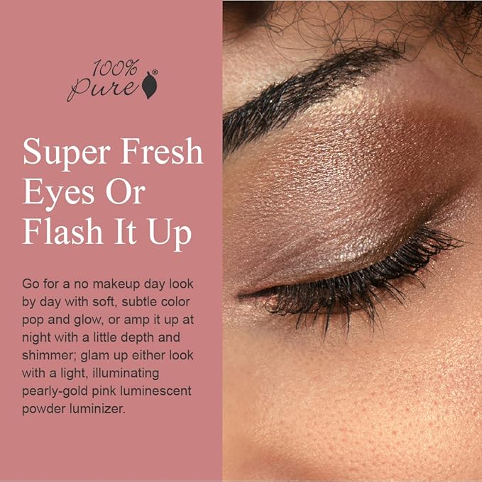 100% PURE Pretty Naked Makeup Palette All in One Compact 3 Eyeshadow, Blush, Face Highlighter, Fruit Pigmented Natural Nude, Neutral Looks for All Skin Types - Vegan (Soft, Neutral Tones)-FemmiqueWomen