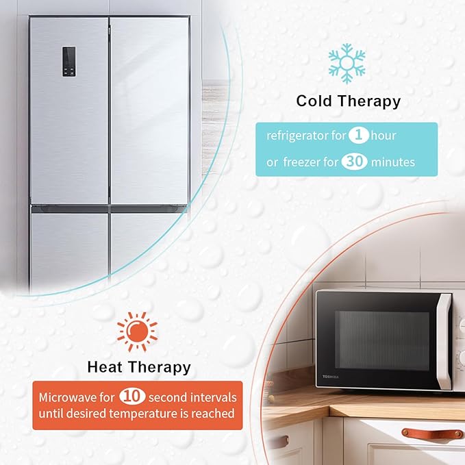 2PCS Cooling Eye Mask Gel Eye Mask, Reusable Hot Cold Therapy cold eye mask for Post Surgery, Puffiness, Dark Circles, Eye Bags, Dry Eyes, Migraines with Soft Plush Backing (Heart+Snowflake)-FemmiqueWomen