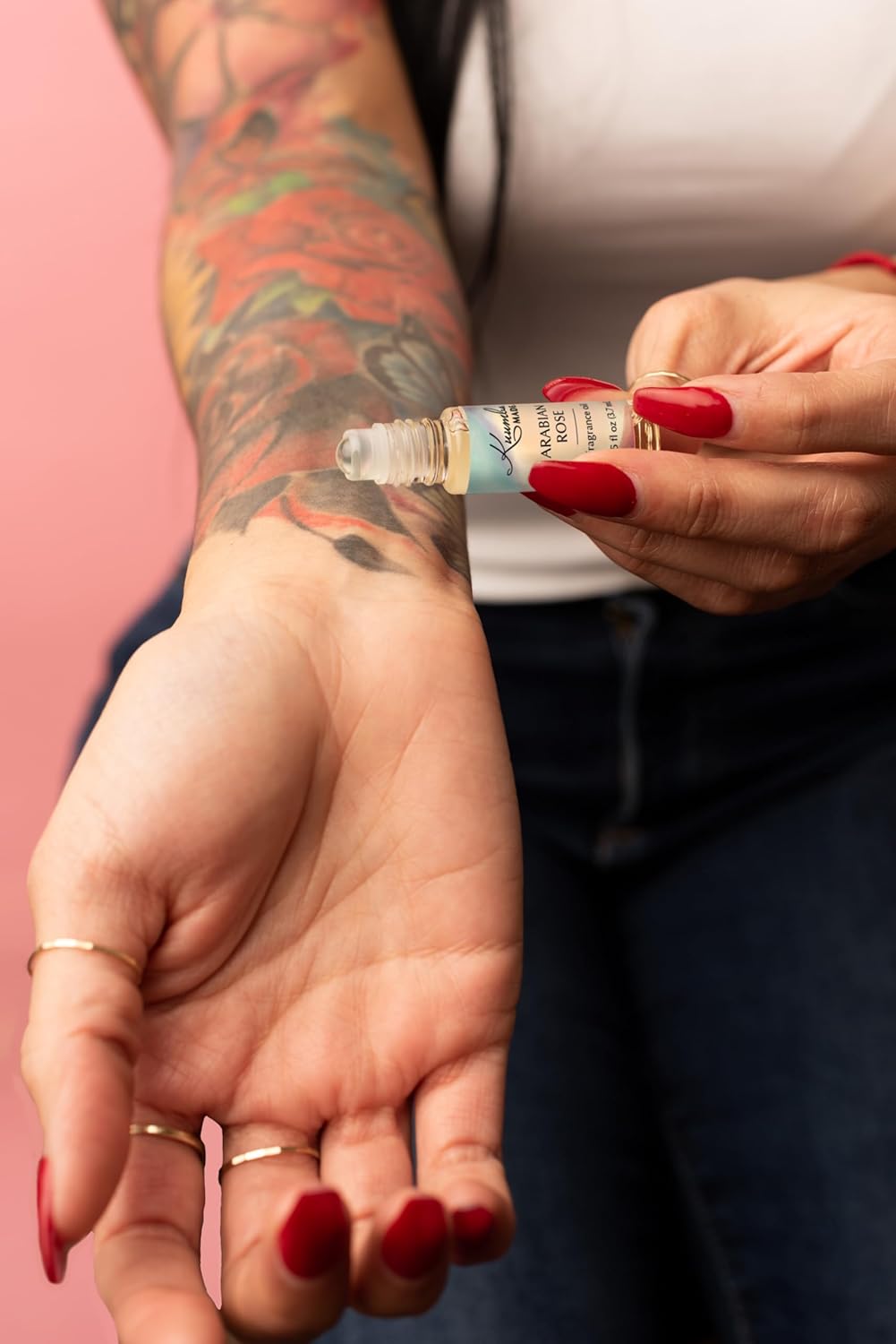 Kuumba Made Arabian Rose Fragrance Oil Roll-On 0.125 fl oz (3.7ml) | Rollerball Perfume | Alcohol Free-FemmiqueWomen