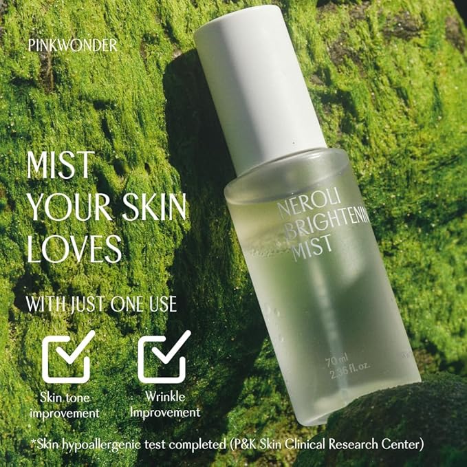 PINKWONDER Neroli Mist 2.36oz (70ml), Hydrating Facial Spray with Neroli & Jojoba Oil, Glowing and Radiant Skin, Antioxidant, Korean Skincare-FemmiqueWomen
