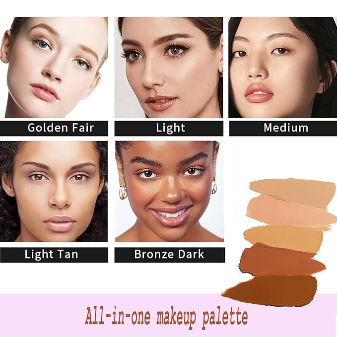 12 Color Correcting Concealer Palette, Cream Color Corrector Contour Makeup Palette，Contouring Foundation Highlighting Concealer Palette for Conceals Dark Circles, Redness, Acne, Blemish-FemmiqueWomen