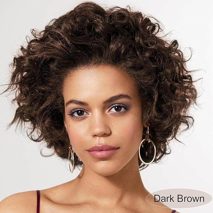 Dark Brown Hair Dye Shampoo 3 in 1 for Gray Hair, Long-lasting & Natual Hair Color Shampoo, Herbal Ingredients Natural Shampoo Hair Dye Effect in Minutes, Gifts for Men Women 500ml-FemmiqueWomen