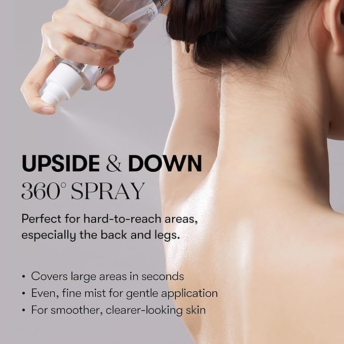 VT COSMETICS 7% Glycolic Acid Reedle Shot Head-to-Toe Mist with Niacinamide, Exfoliating Spray for Bumpy & Strawberry Skin, Dark Spots, Skin Texture, Keratosis Pilaris, Korean Skincare (4.05 fl oz)-FemmiqueWomen