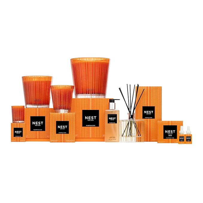 NEST New York Liquid Soap, Pumpkin Chai - 10 fl oz - Cleanses & Nourishes Skin - Approx. 300 Pumps Per Bottle - Gluten Free & Cruelty Free-FemmiqueWomen