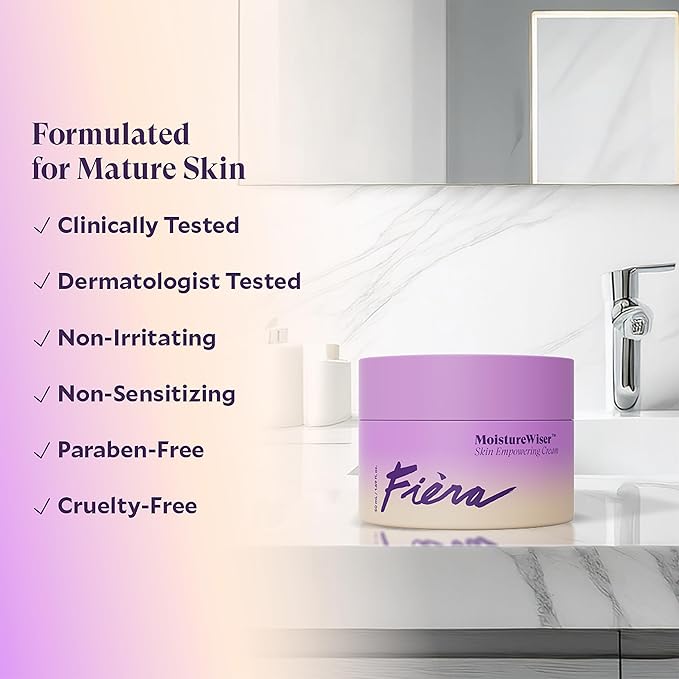 FIÈRA MoistureWiser – Advanced Anti-Aging Moisturizer for Mature Skin, Tightens, Hydrates & Reduces Fine Lines & Wrinkles for a Youthful Look – 1.69 FL. OZ. / 50 ML-FemmiqueWomen