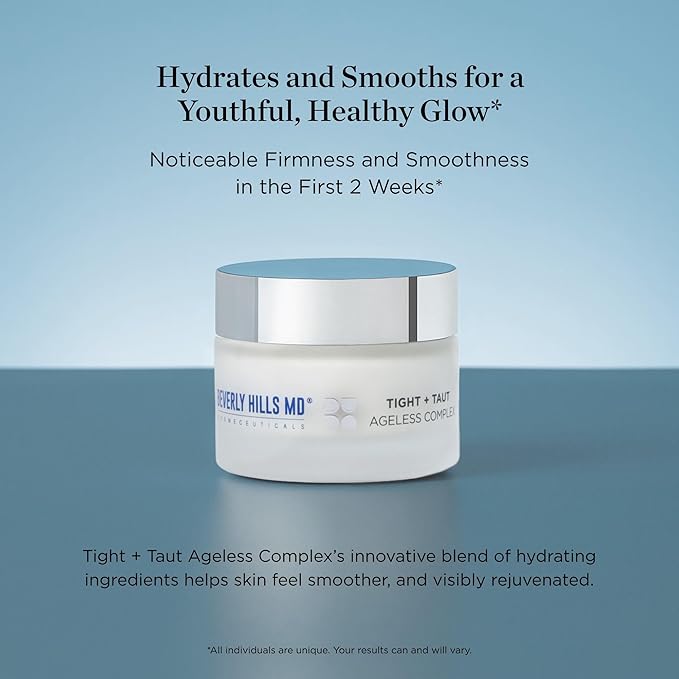 Beverly Hills MD Tight + Taut Ageless Complex – Anti-Aging Face Cream, Hydrating Cream with Peptides and Botanical Extracts – Targets Wrinkles, Fine Lines, and Sagging for a Youthful Glow, 50ml-FemmiqueWomen