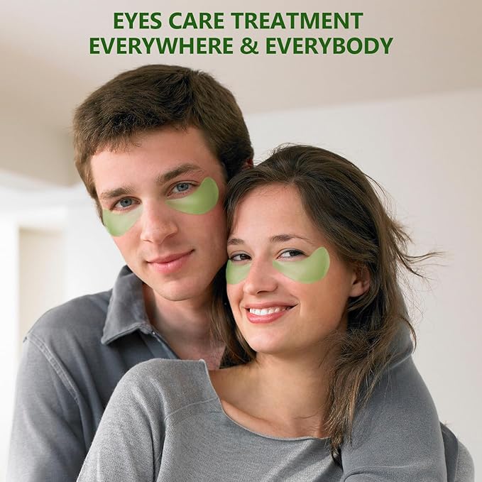 3 Packs 60 Pcs Under Eye Patches, Green+24K Gold+Pink, 30 Pairs Undereye Mask for Puffy Eye Dark Circle Treatment, Collagen Gel Pads Hydrating for Eye Bag Puffiness Wrinkle, Women Men Beauty Skin Care-FemmiqueWomen