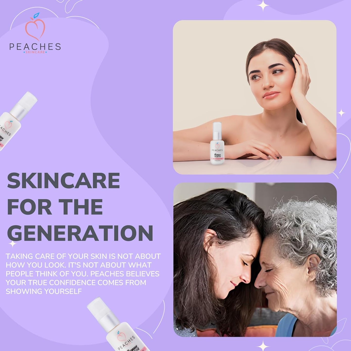 Face Oil for Women – Restorative Blend with Grape Seed, Olive & Bergamot – Age-defying Skin Care for Radiant, Firm Look – Renew Facial Oil (1 oz)-FemmiqueWomen