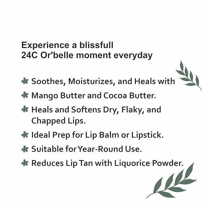 24C Or'Belle Lip Scrub | Enriched With Cocoa And Manjistha And Other Ingredients Help To Exfoliates Dry And Dead Skin From The Lips Leaving Them Smooth And Soft And Evens Out The Colour Of The Lips-FemmiqueWomen