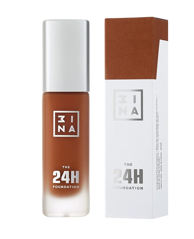 3INA The 24H Foundation 669-24H Long-Wearing Formula - Medium To High Buildable Coverage - Smooth Matte Finish - Expanded Shade Selection - Waterproof, Cruelty Free, Vegan Makeup - 1.01 Oz-FemmiqueWomen