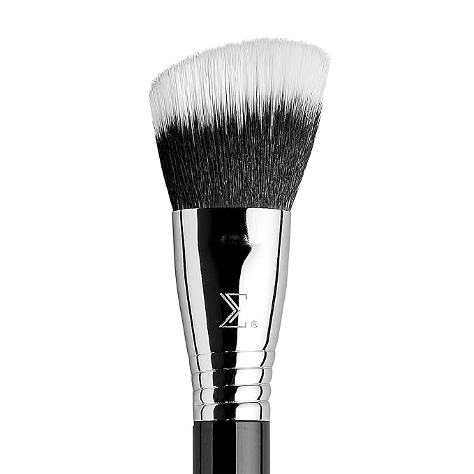 Sigma Beauty F53 Air Contour and Blush Brush – Angled Makeup Brush for Blush & Bronzer, Perfect for Sheer to Medium Coverage, Professional, Streak-Free Application (1 Brush)-FemmiqueWomen
