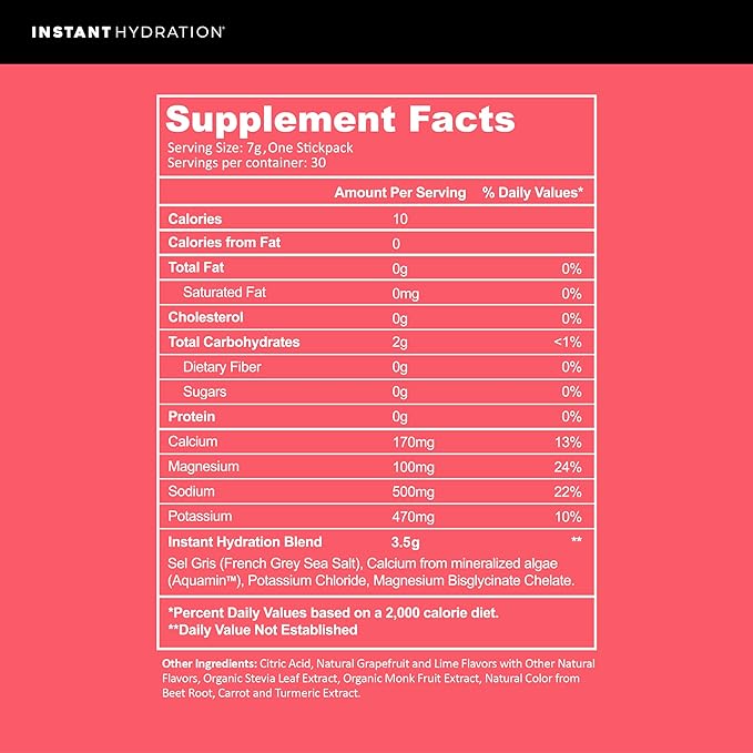 Instant Hydration Electrolytes Powder Packets - Raspberry Electrolyte Drink Mix - Zero Sugar - Keto, Vegan, Gluten-Free, Non-GMO - Boost Recovery, Brain Health, Muscle & Tissue Support- 30 Sticks-FemmiqueWomen