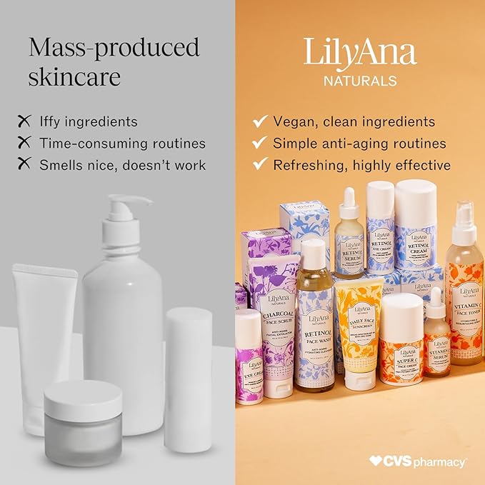 LilyAna Naturals Face and Neck Moisturizer for Women and Men - Moisturizer Face and Neck Cream for Dry Skin and Dark Spot Brightening - Rose and Pomegranate Extracts - 1.7oz (Pack of 2)-FemmiqueWomen