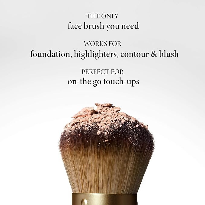 LAURA GELLER NEW YORK Retractable Airbrush Kabuki Brush for All Face Makeup & Foundation for Liquid, Cream and Powder Face Makeup With Aluminum Handle-FemmiqueWomen