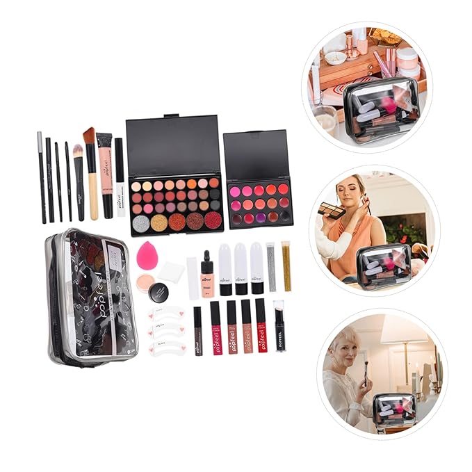 1 Set women's makeup set Eyebrow Pencil All-in-one Makeup Kit Makeup Multi- Makeup Kit Professional Foundation Cosmetics Supplies One-piece student mascara-FemmiqueWomen