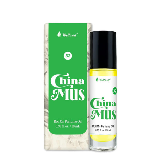 Well's Oil Roll-On Perfume Oil (China Mus) | Citrus & Musk Notes | Long-Lasting | Paraben-Free | 0.33 Fl Oz / 10 ml-FemmiqueWomen