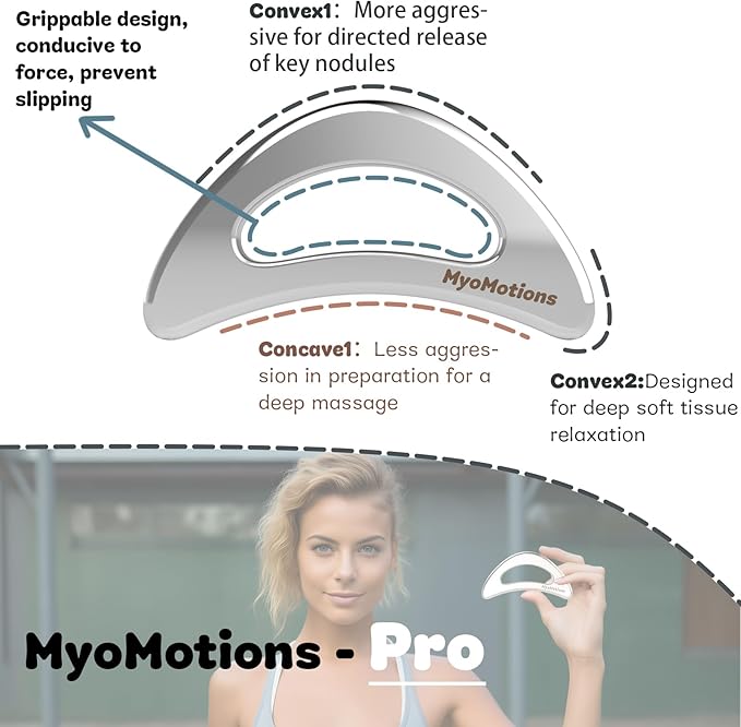 3-Piece Muscle Scraper Tool Set for IASTM Therapy - Stainless Steel Gua Sha Tool for Myofascial Release and Deep Tissue Massage Tool Set-FemmiqueWomen